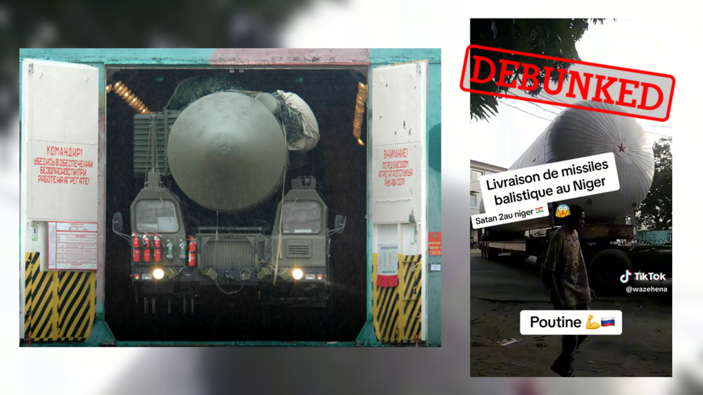 No, this video doesn’t show Russian ballistic missiles in Niger